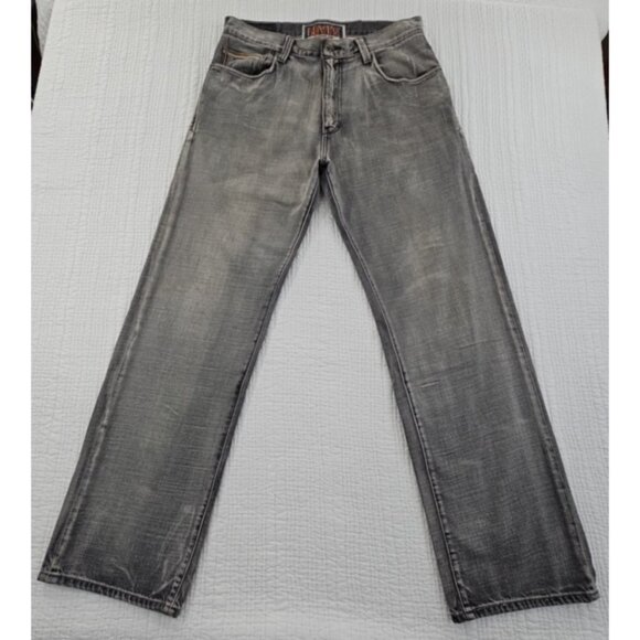VTG Levi's 569 Jeans Men's 33x34 Concrete Grey Loose Straight Leg EUC LN Street - Picture 1 of 16